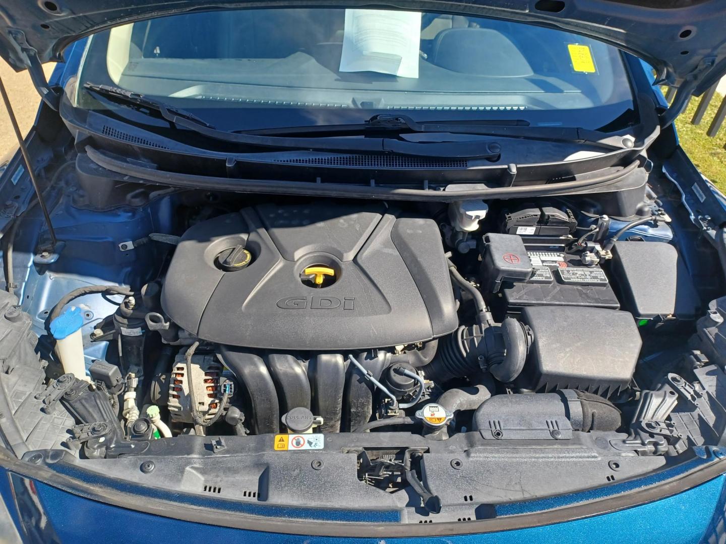 2015 BLUE /GRAY Hyundai Elantra GT A/T (KMHD35LH8FU) with an 2.0L L4 16V DOHC engine, 6A transmission, located at 2001 E. Lancaster, Ft. Worth, 76103, (817) 336-7000, 32.746181, -97.301018 - Photo#22