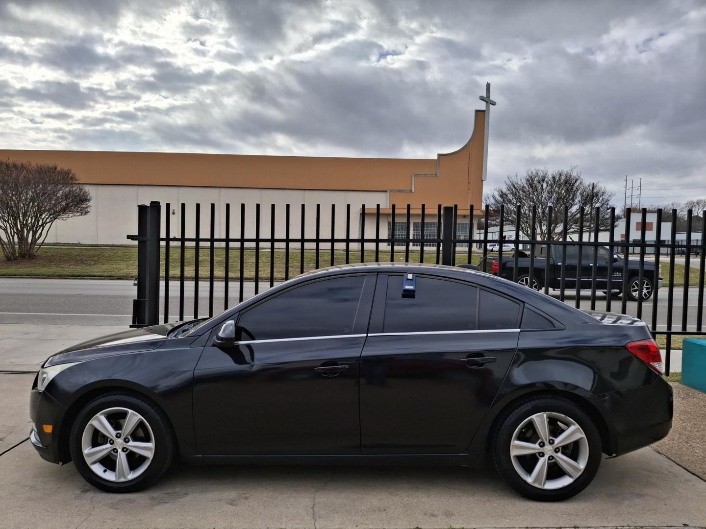 2015 BLACK Chevrolet Cruze 2LT Auto (1G1PE5SB3F7) with an 1.4L L4 DOHC 16V TURBO engine, 6-Speed Automatic transmission, located at 2001 E. Lancaster, Ft. Worth, 76103, (817) 336-7000, 32.746181, -97.301018 - Photo#0