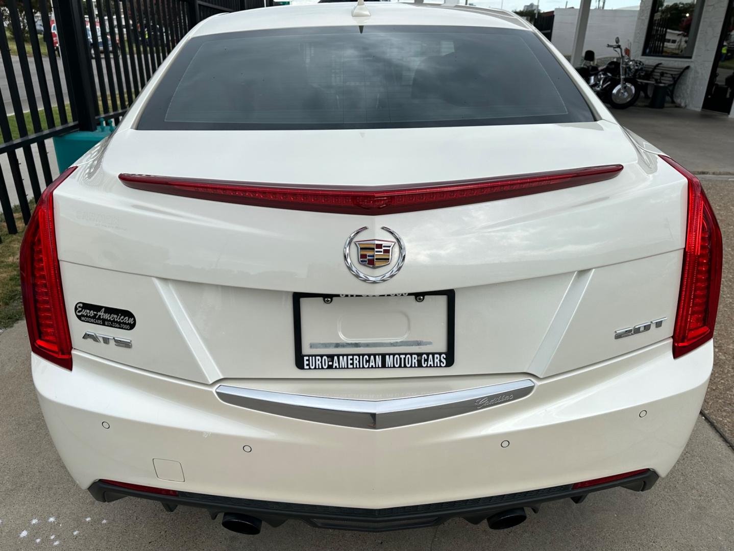 2014 WHITE Cadillac ATS 2.0L Premium RWD (1G6AF5SX2E0) with an 2.0L L4 DOHC 16V TURBO engine, AUTOMATIC transmission, located at 2001 E. Lancaster, Ft. Worth, 76103, (817) 336-7000, 32.746181, -97.301018 - Photo#4