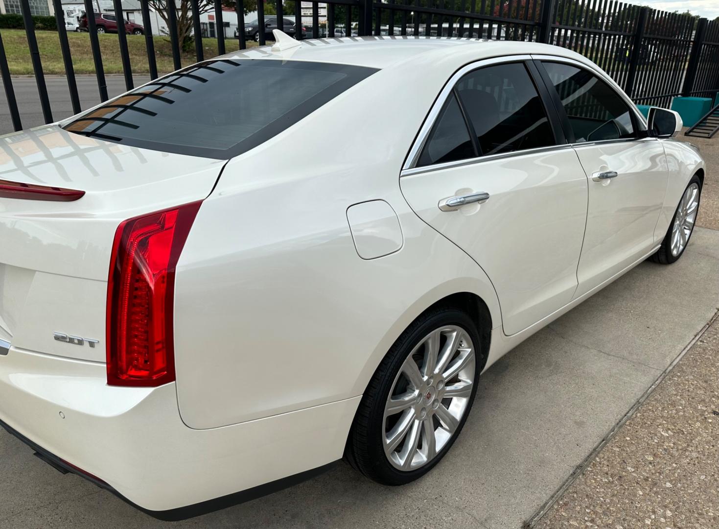 2014 WHITE Cadillac ATS 2.0L Premium RWD (1G6AF5SX2E0) with an 2.0L L4 DOHC 16V TURBO engine, AUTOMATIC transmission, located at 2001 E. Lancaster, Ft. Worth, 76103, (817) 336-7000, 32.746181, -97.301018 - Photo#5